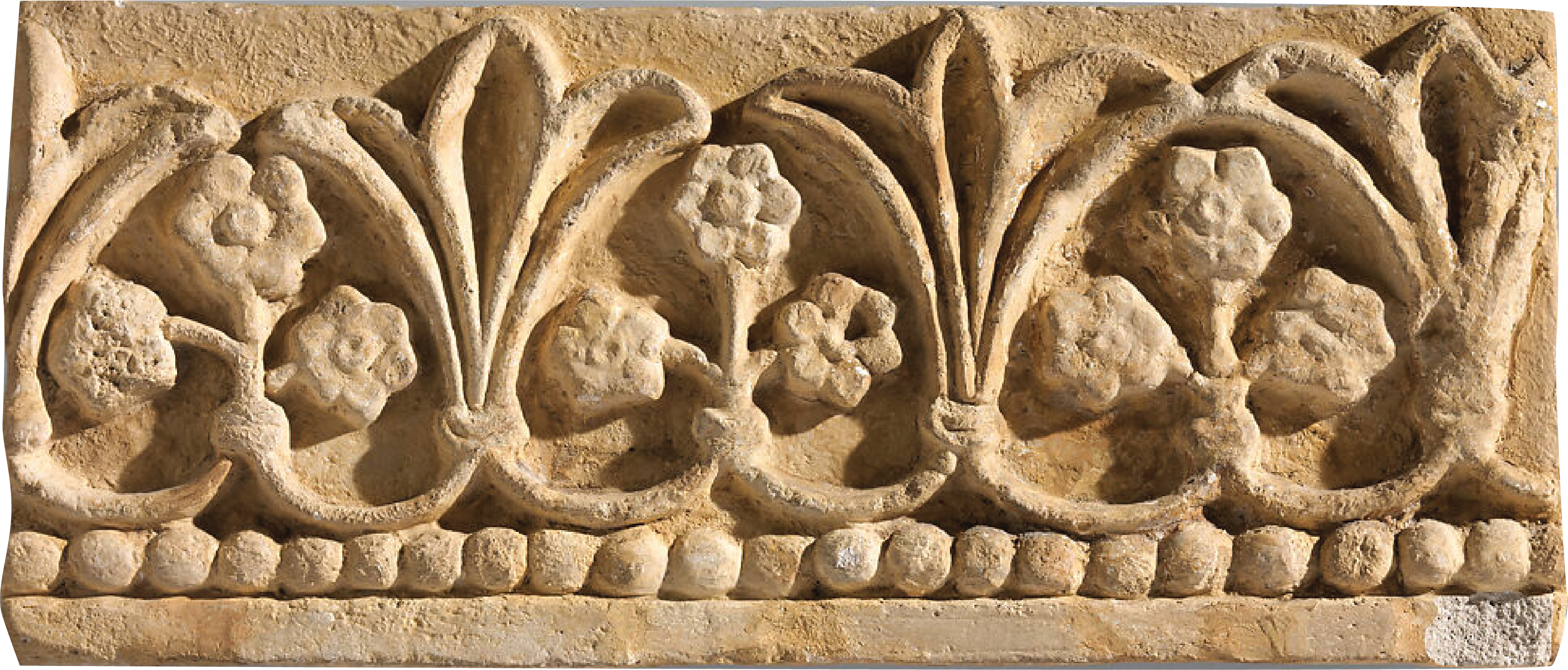 Traditional Sasanian decorative motif with intricate details
