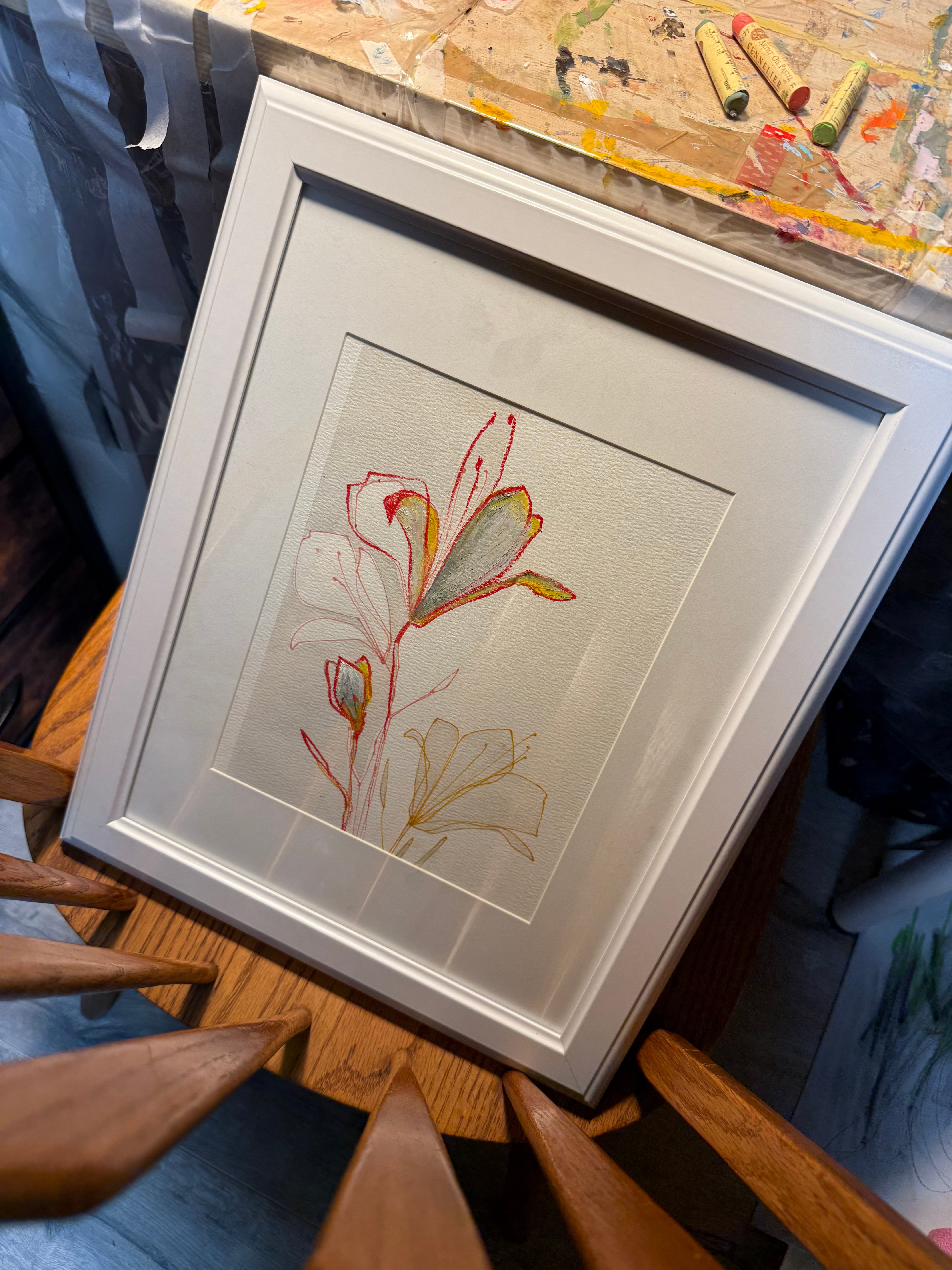 Ink and Pastel on paper 2025