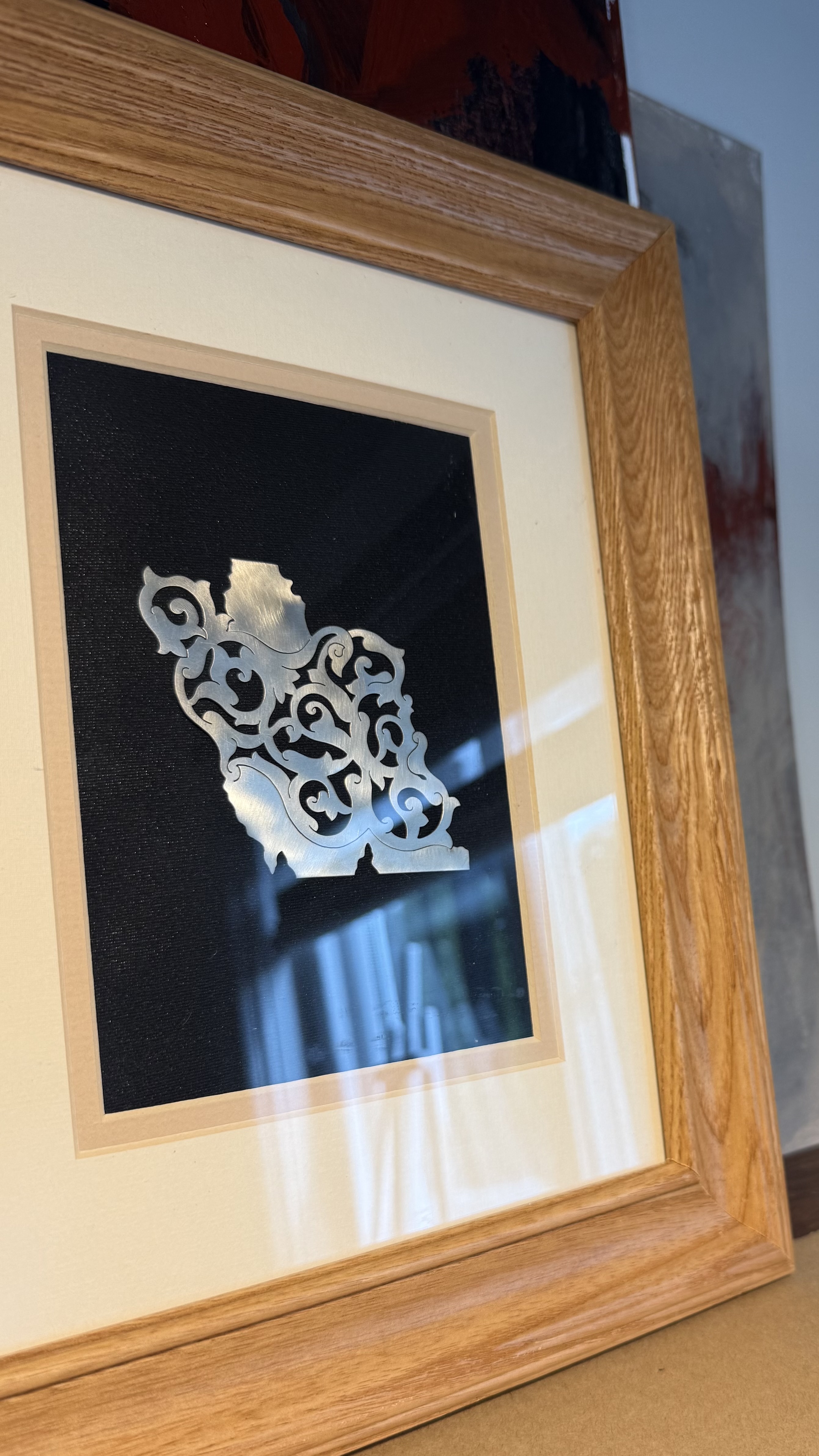 My Iran — handmade metal wall décor by Khorshid Joulaee and Alireza Zahiri.