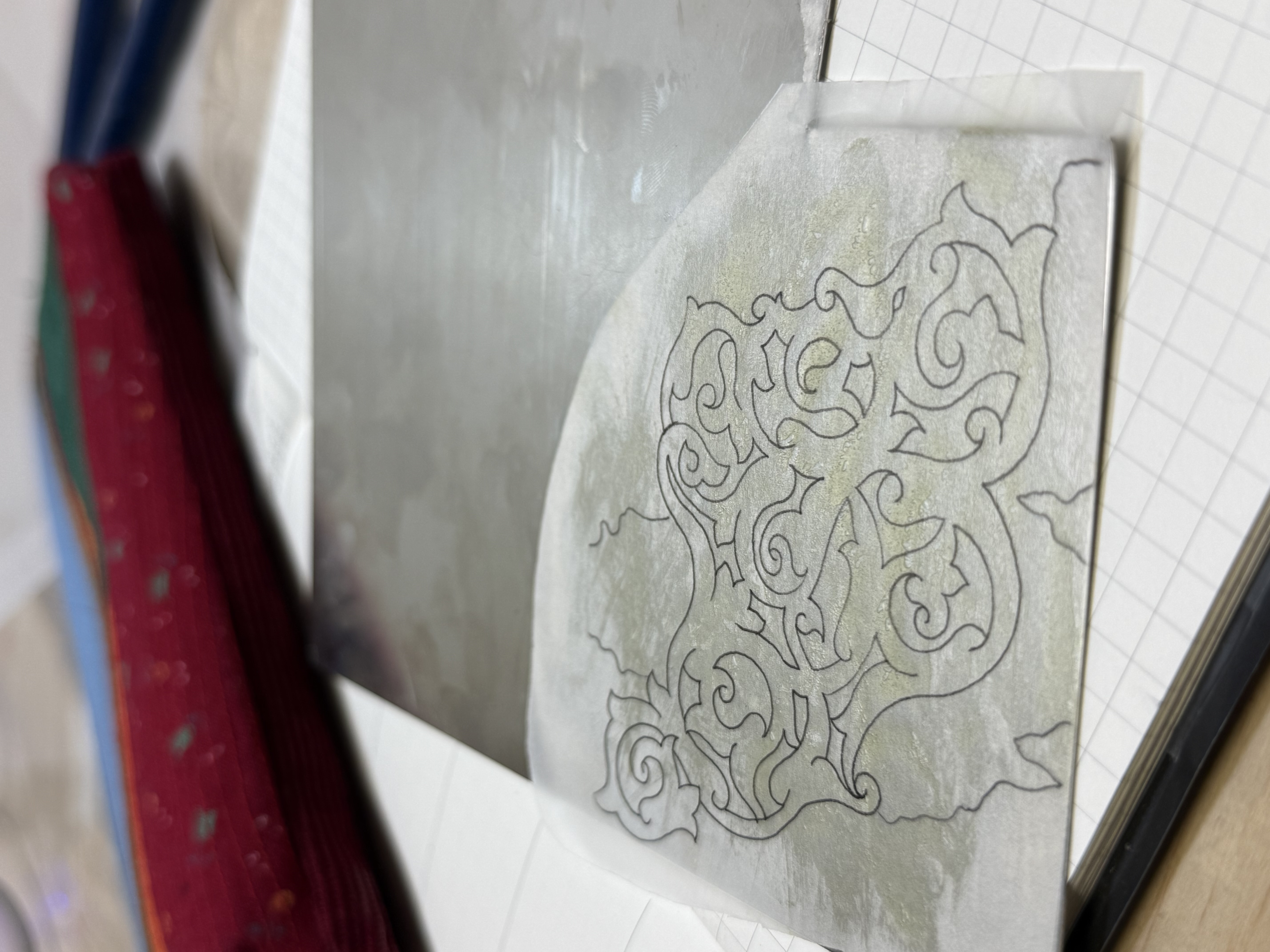 My Iran, process step 2: shaping the metal.