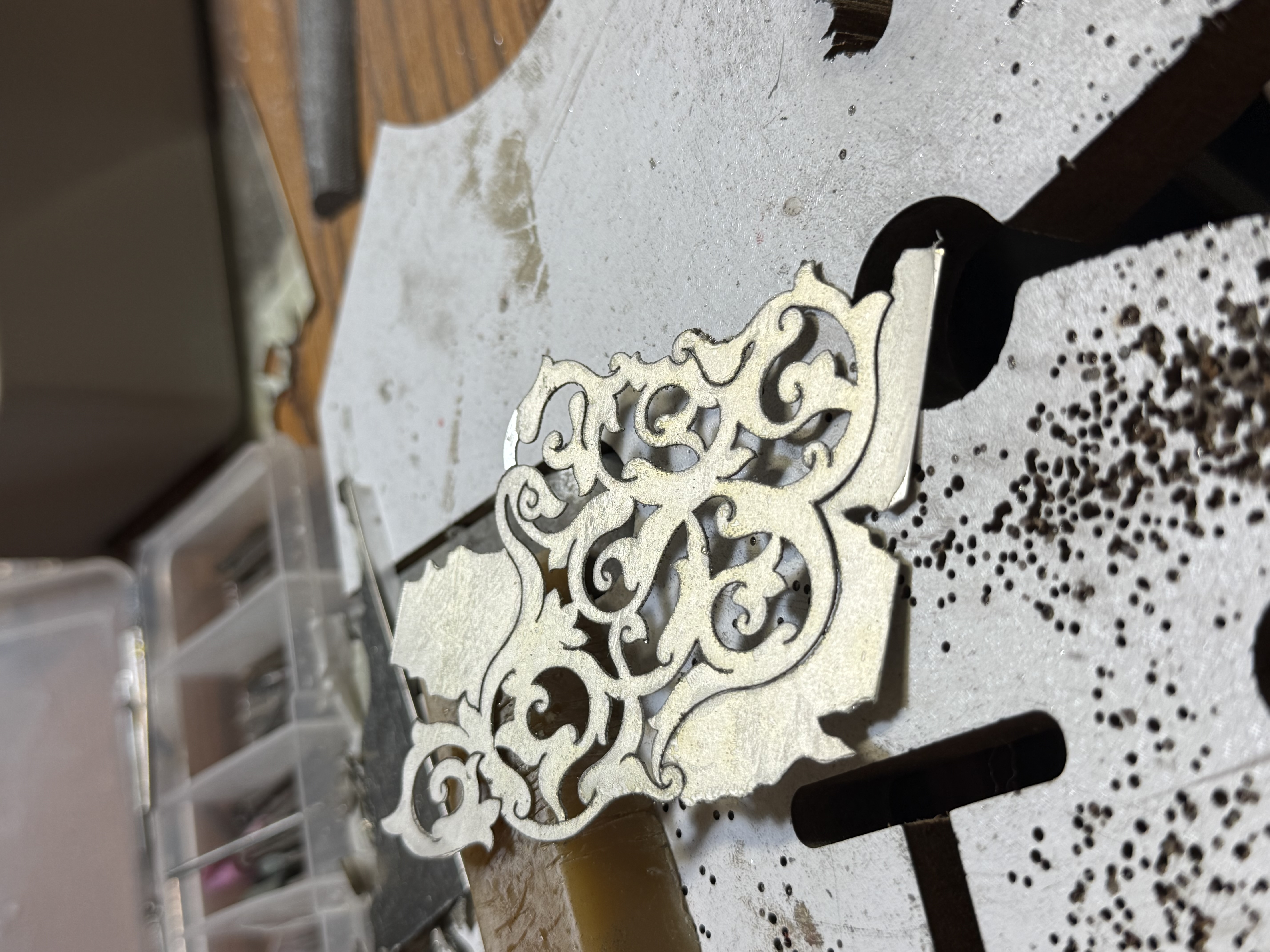 My Iran, process step 4: assembling the composition.